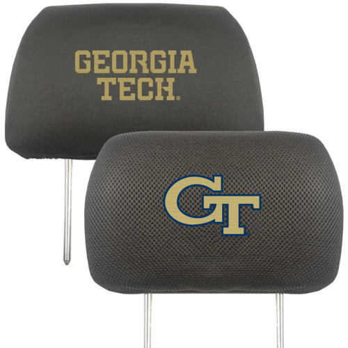 NCAA 2-PC CAR HEADREST COVER SET